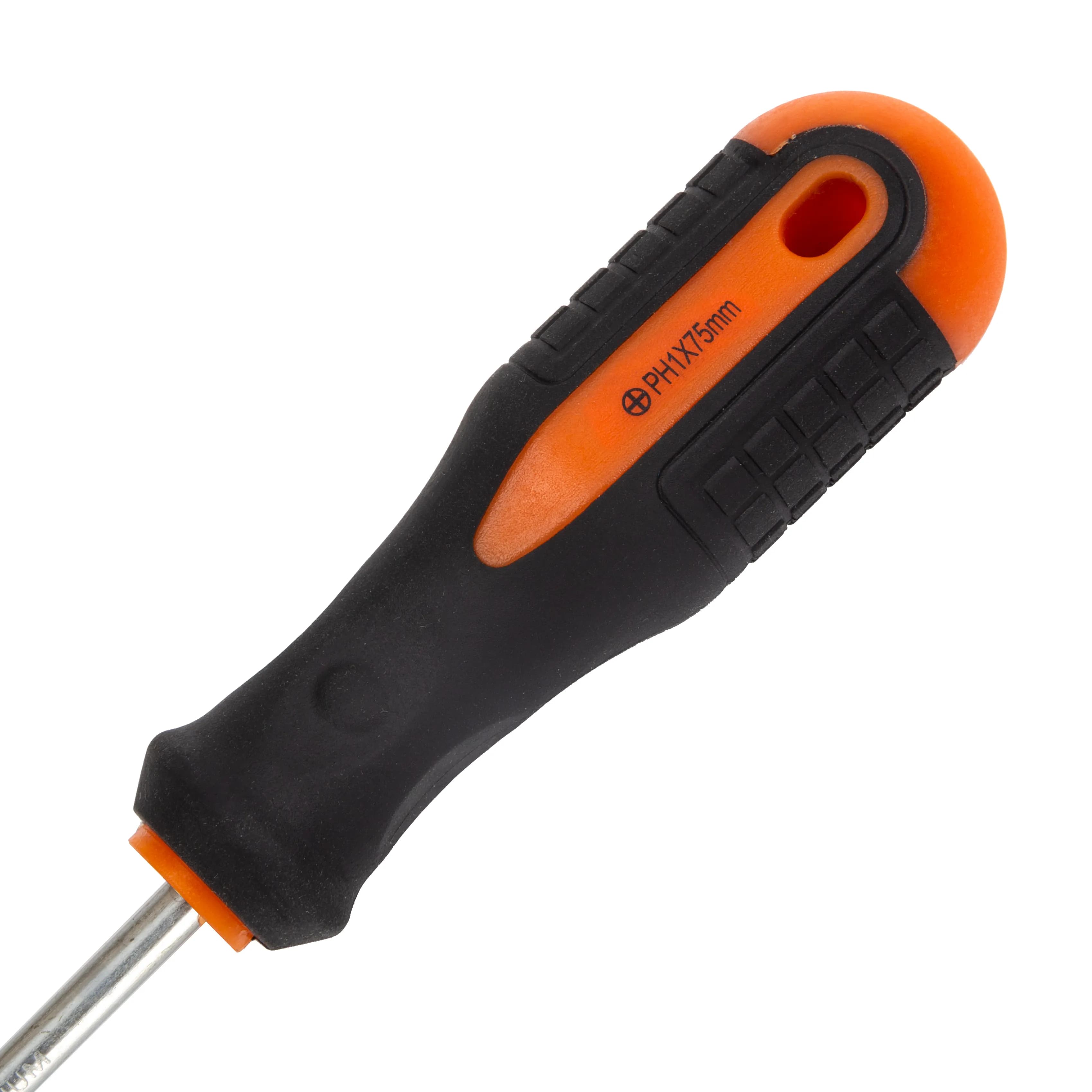 Отвертка Polax крестовая PH1 х 75, Cr-V (51-059) - 703583129