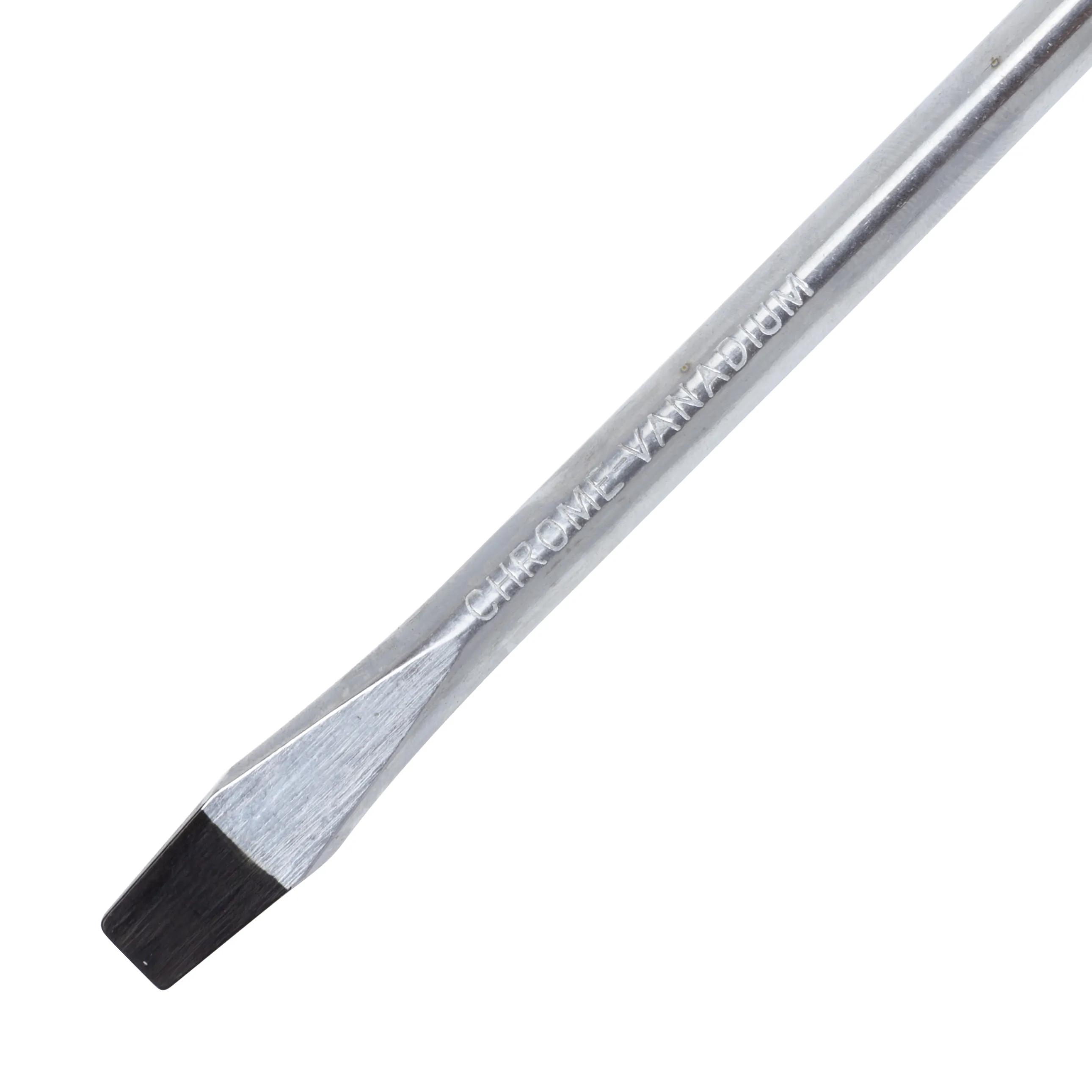 Отвертка Polax шлицевая плоская SL8 X 150, Cr-V (51-006) - 258409