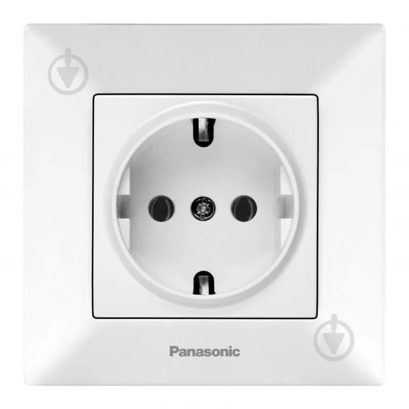 Розетка 1-на з з/к Panasonic Arkedia Slim, біла - 716978069
