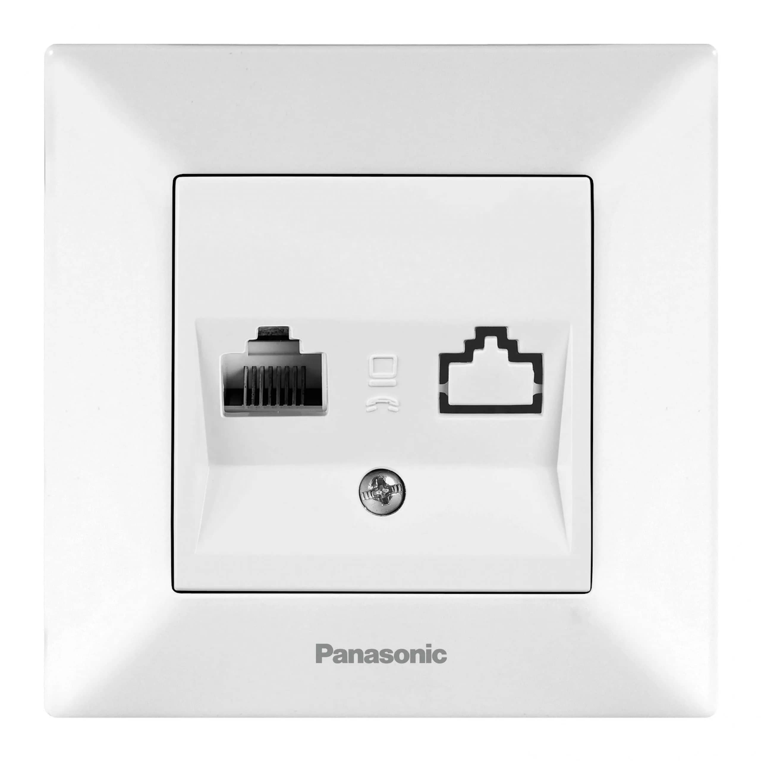 Розетка 2-на RJ45 CAT6e Arkedia Slim, біла - 259366