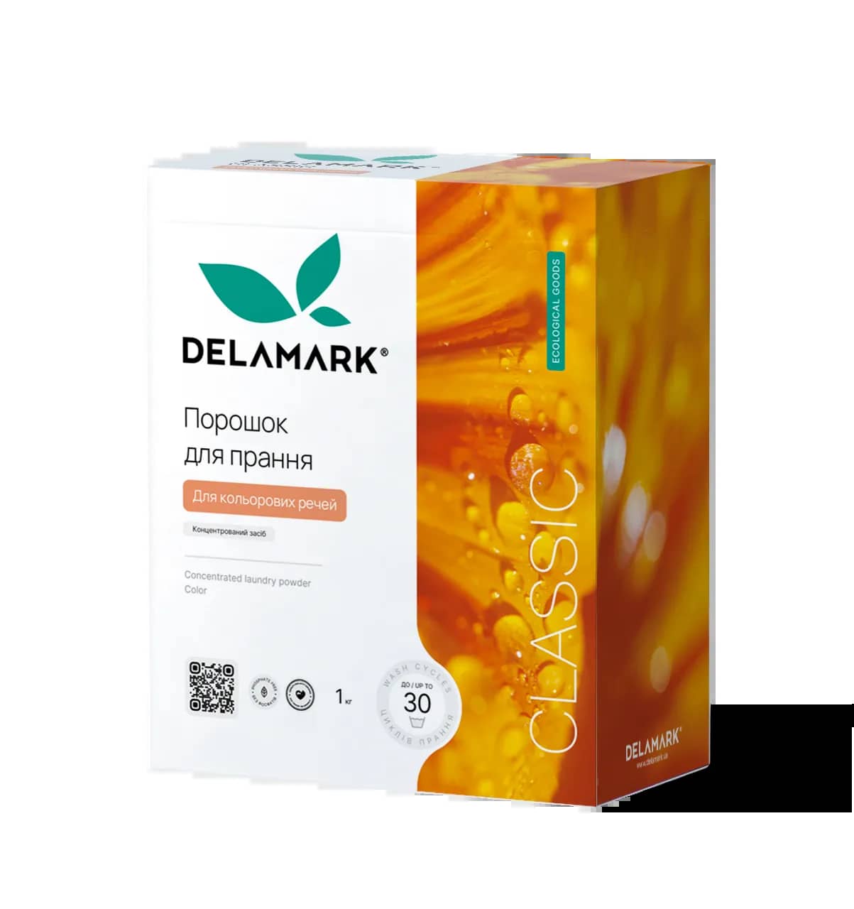 Концентрований безфосфатний пральний порошок Delamark Color 1 кг (4820152330499) - 183517105