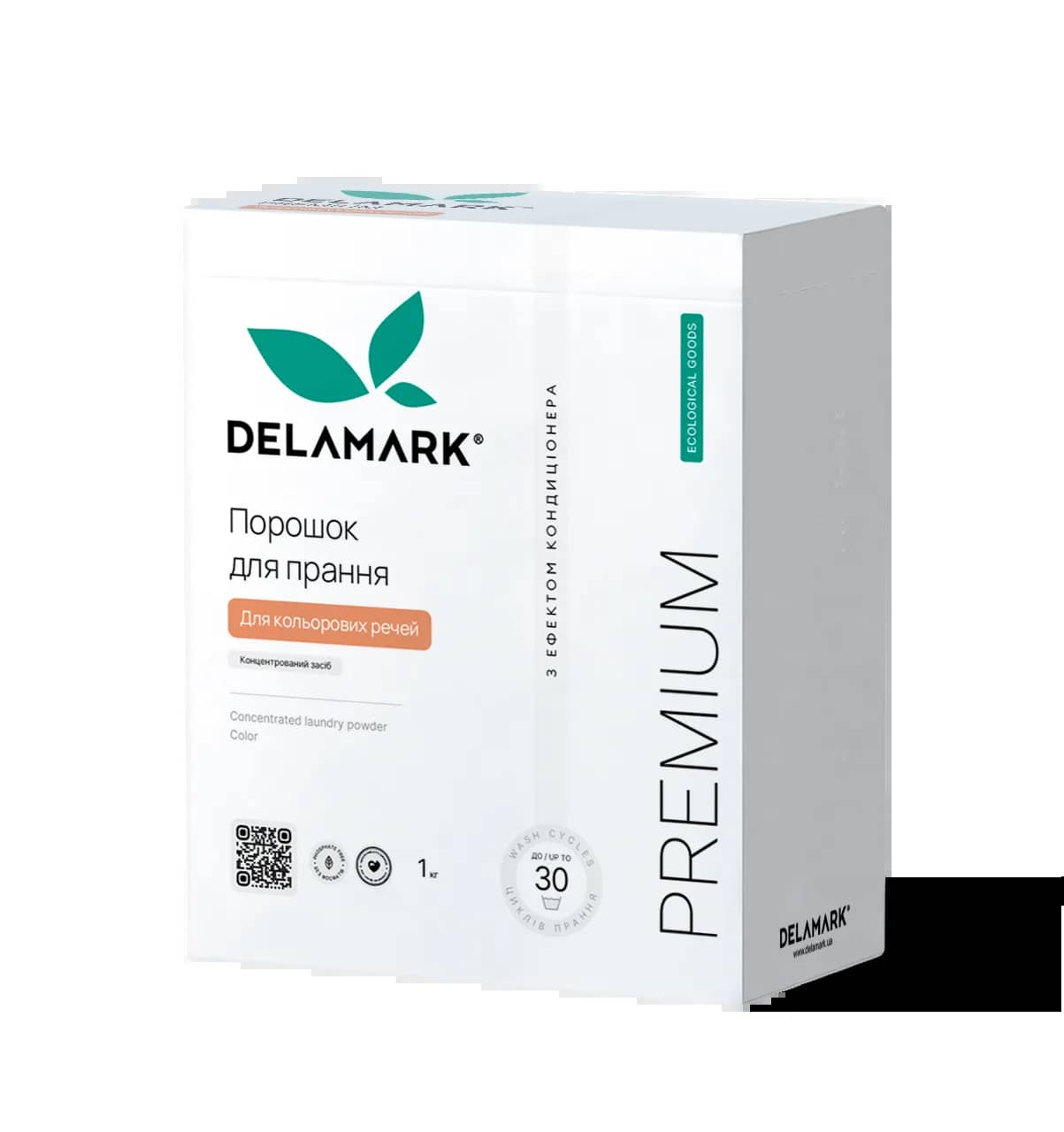 Концентрированный бесфосфатный стиральный порошок Delamark Premium Line Color с эффектом кондиционера 1 кг (4820152330970) - 265318