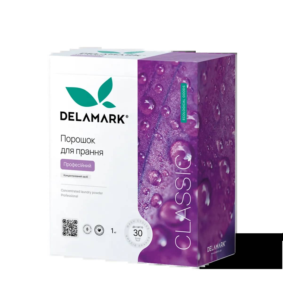 Концентрированный бесфосфатный стиральный порошок Delamark Professional 1 кг (4820152330093) - 265320