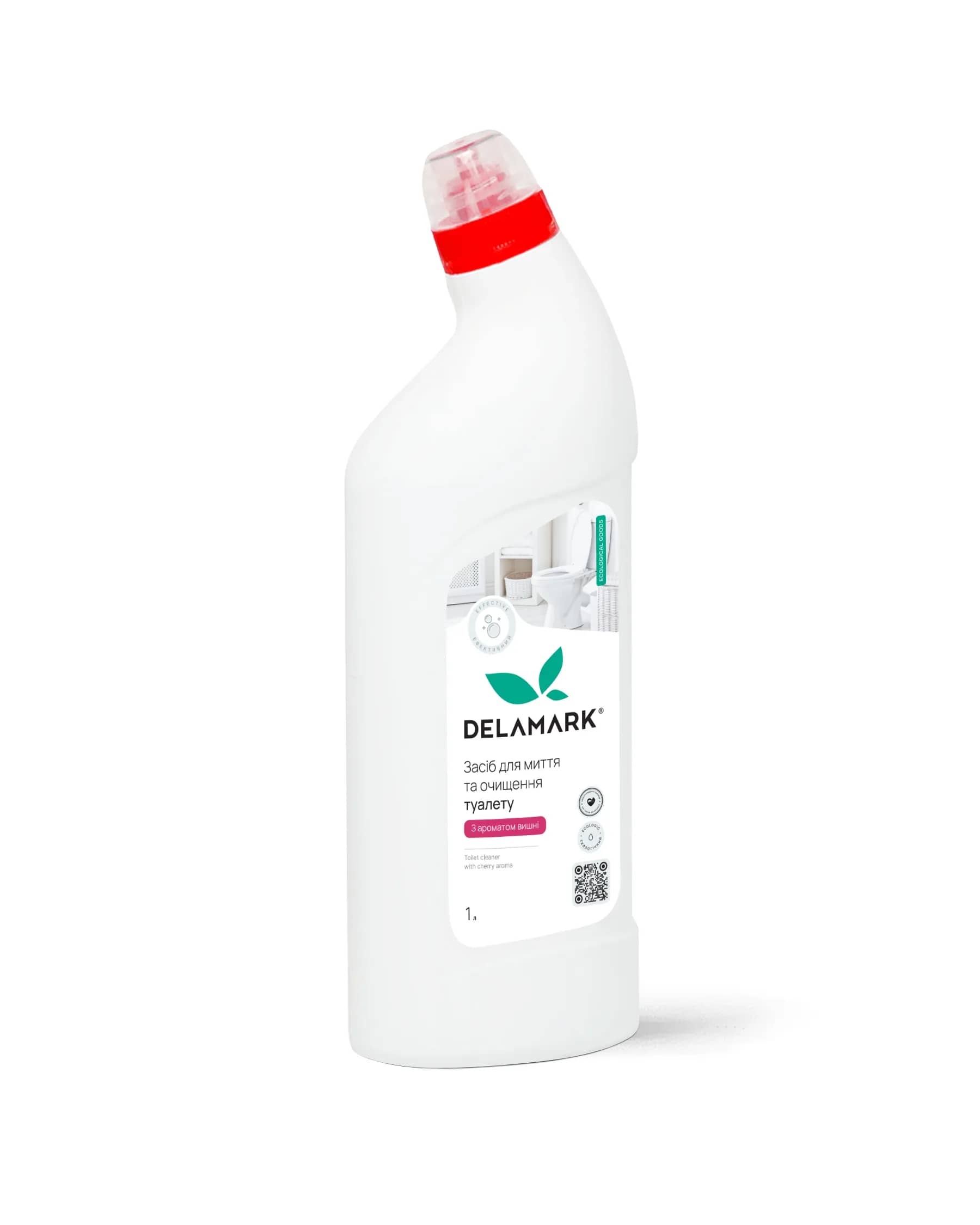Средство для мытья туалета DeLaMark с ароматом вишни 1 л (4820152330758) - 265457