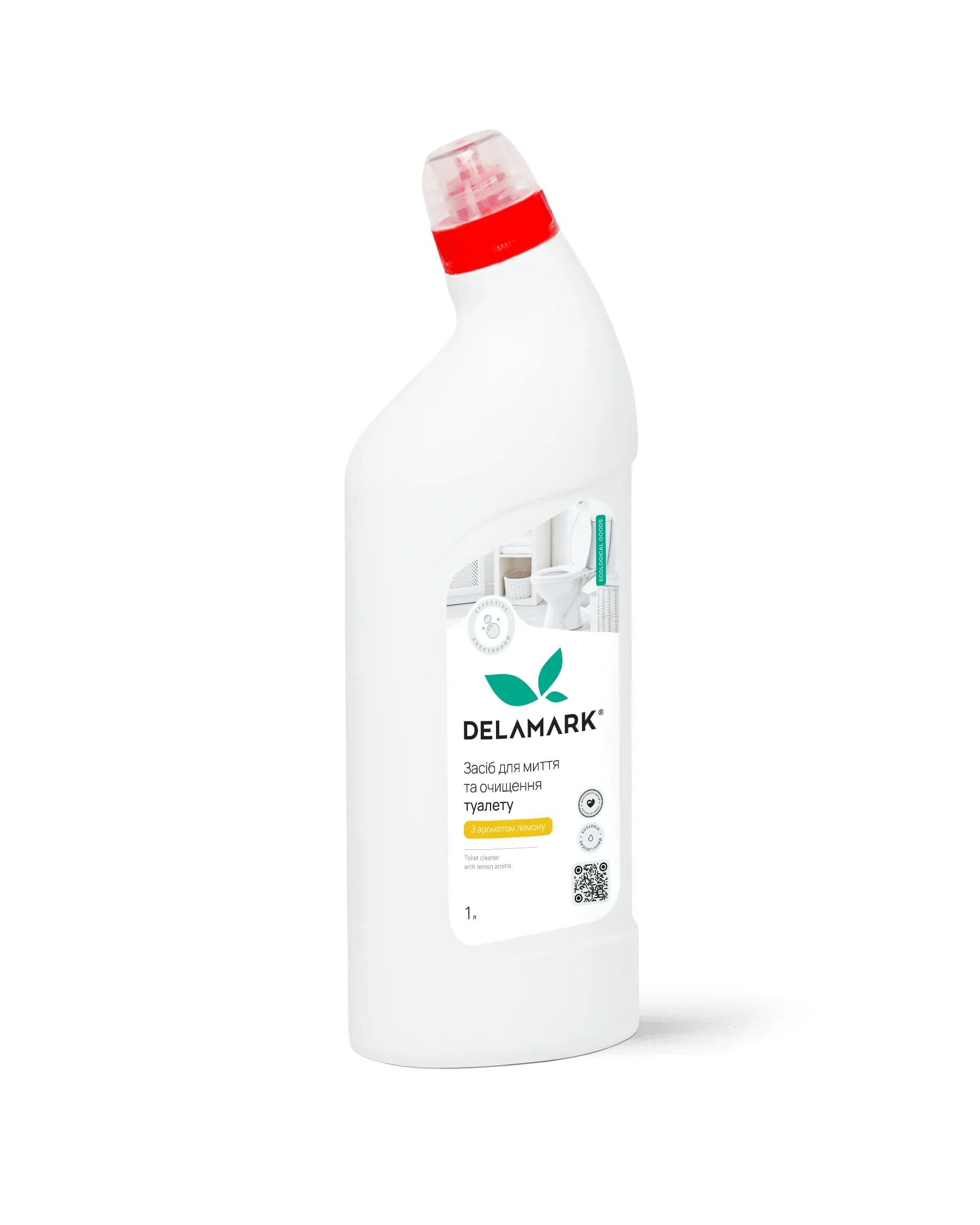 Средство для мытья туалета Delamark с ароматом лимона 1 л (4820152330765) - 533025314