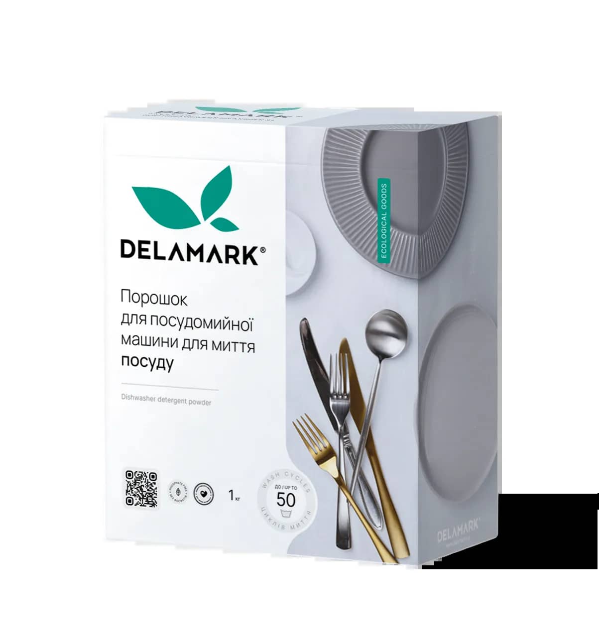 Средство для мытья посуды в посудомоечной машине Delamark1 кг (4820152330376) - 265494