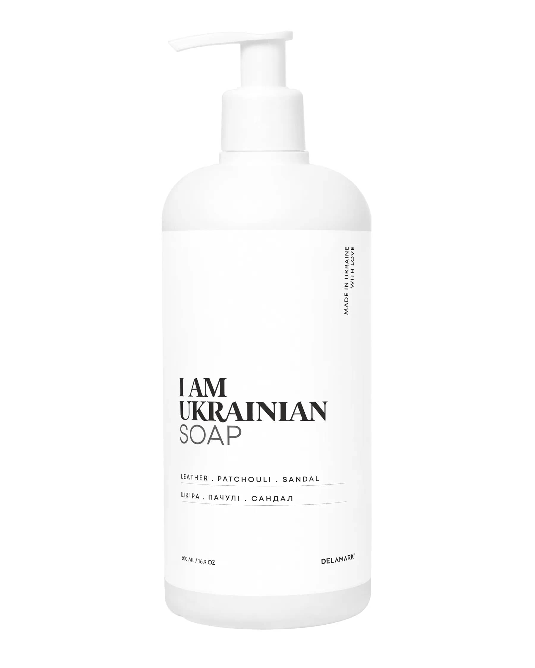 Рідке мило I am Ukrainian Шкіра + Пачулі + Сандал 500 мл (4820152333117) - 238870500