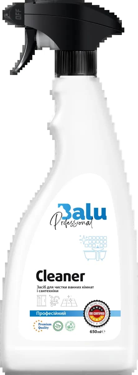 Профессиональное моющее средство сантехники и керамики BALU CLEANER 650 мл - 338873666