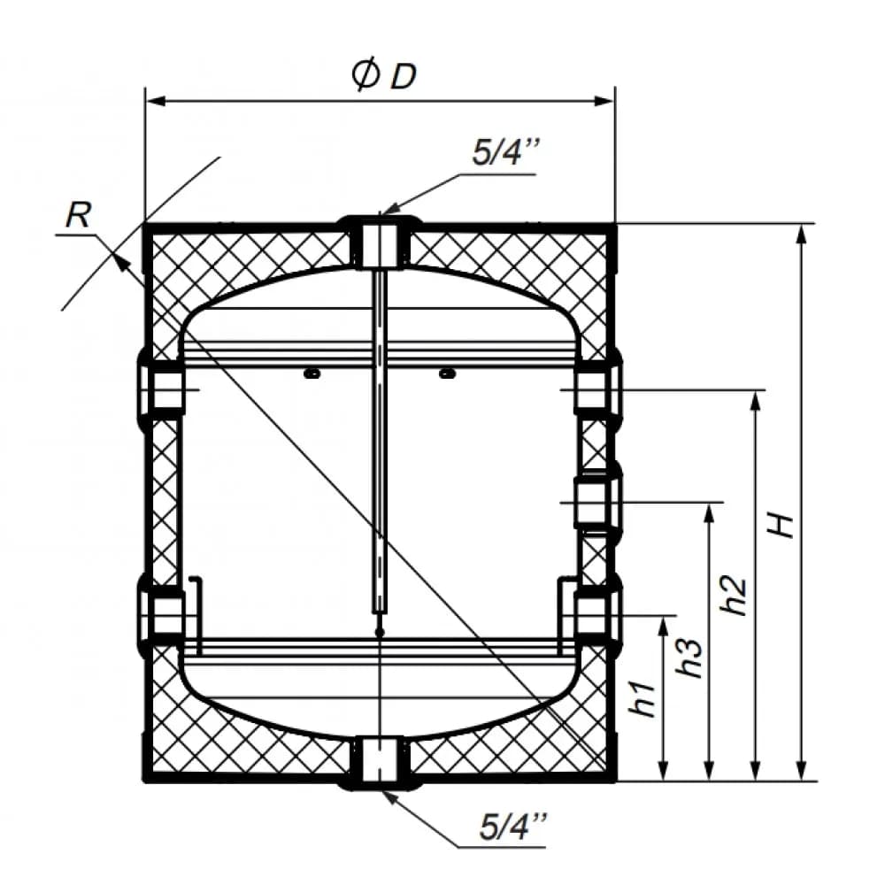 Теплохолодоакумулятор серії НMТН-3-B-60-WP-PU (991597154) - 991597154