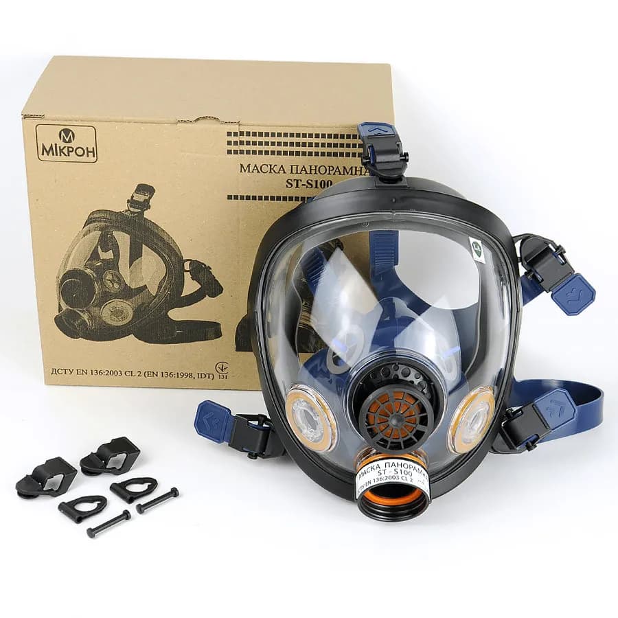 Противогаз маска панорамная ST-S100 2 (резьбовая) - 095375234