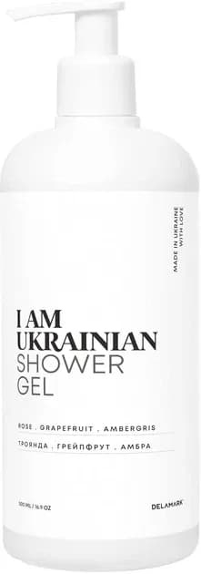 Гель для душа DeLaMark I am Ukrainian Роза Грейпфрут Амбра 500 мл (4820152333094) - 740047211
