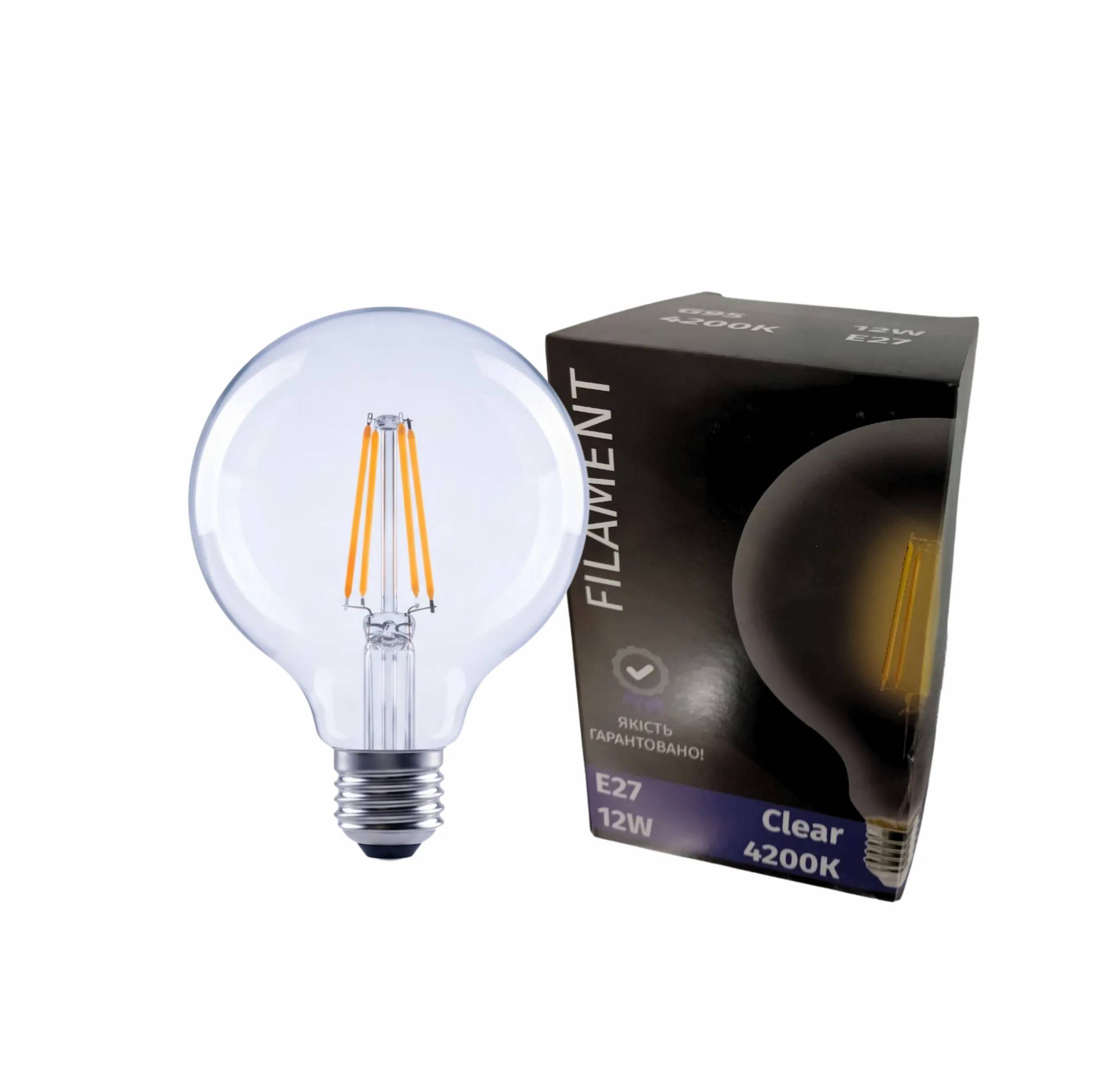 Лампочка LED Siriusstar Filament 12W G95-4200K-E27 - 274810