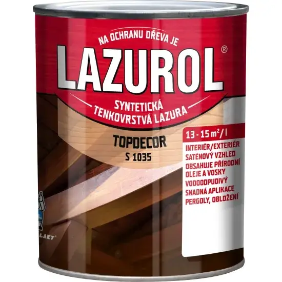 Лазур тонкошарова для дерева LAZUROL Topdecor S1035, 2,5 л, T027 меранті - 275941