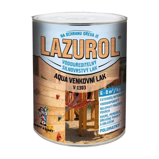 Наружный толстослойный лак для дерева LAZUROL Aqua V1303 - 547212804