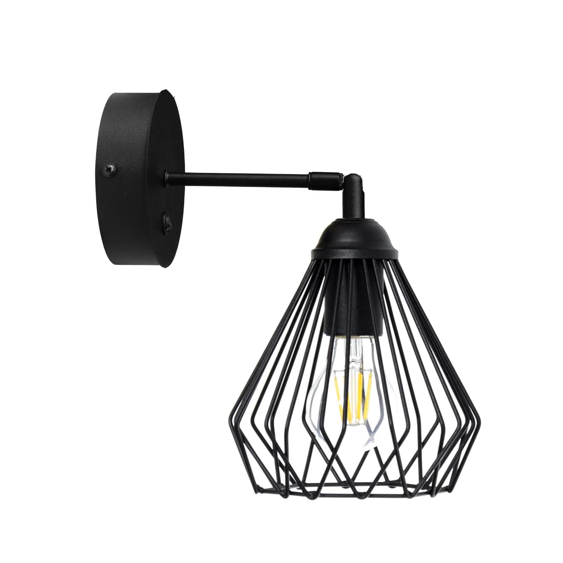 Бра з вимикачем Dribble W160-BT Black - 281448