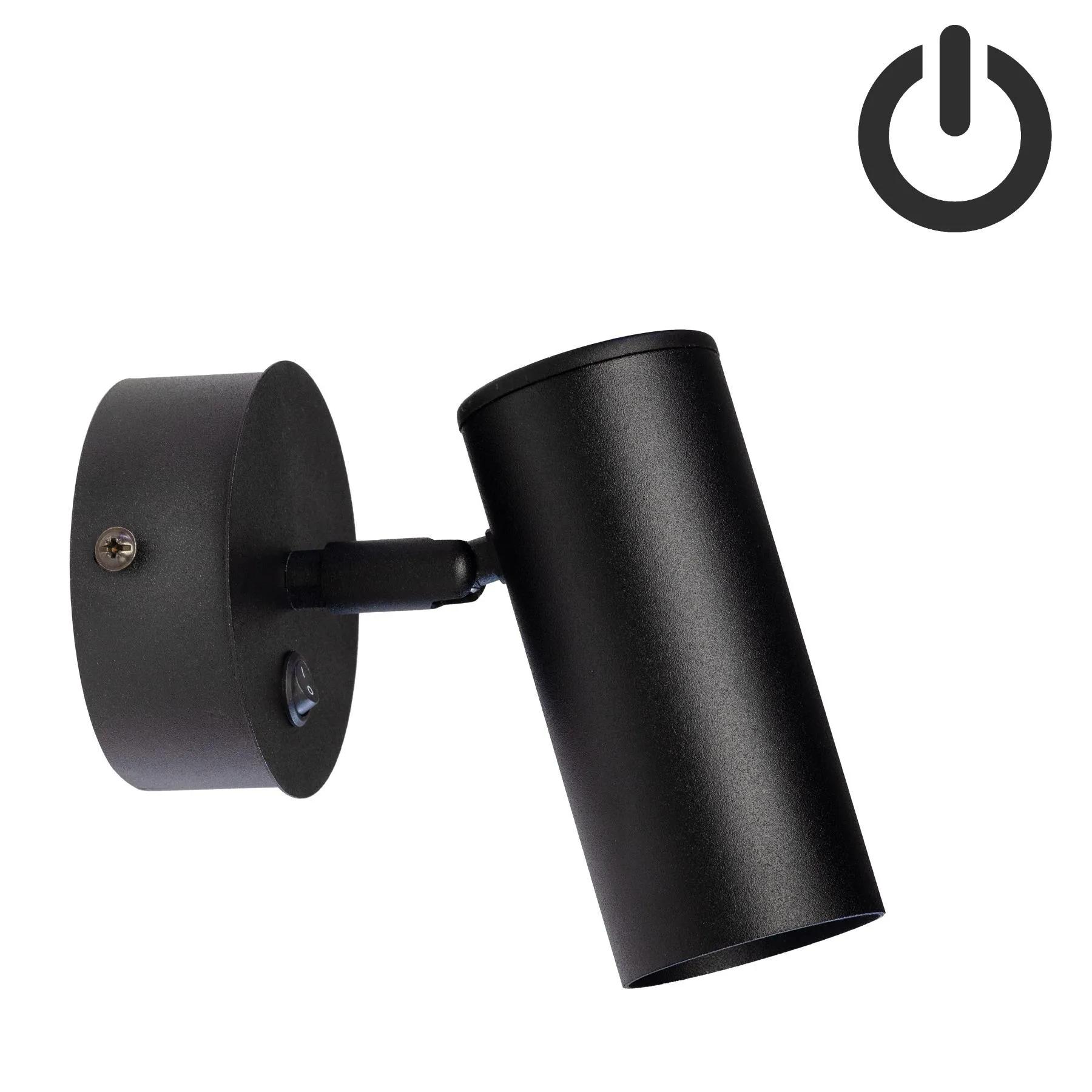Бра з вимикачем Pelikan GU10 W120-BT Black - 281461