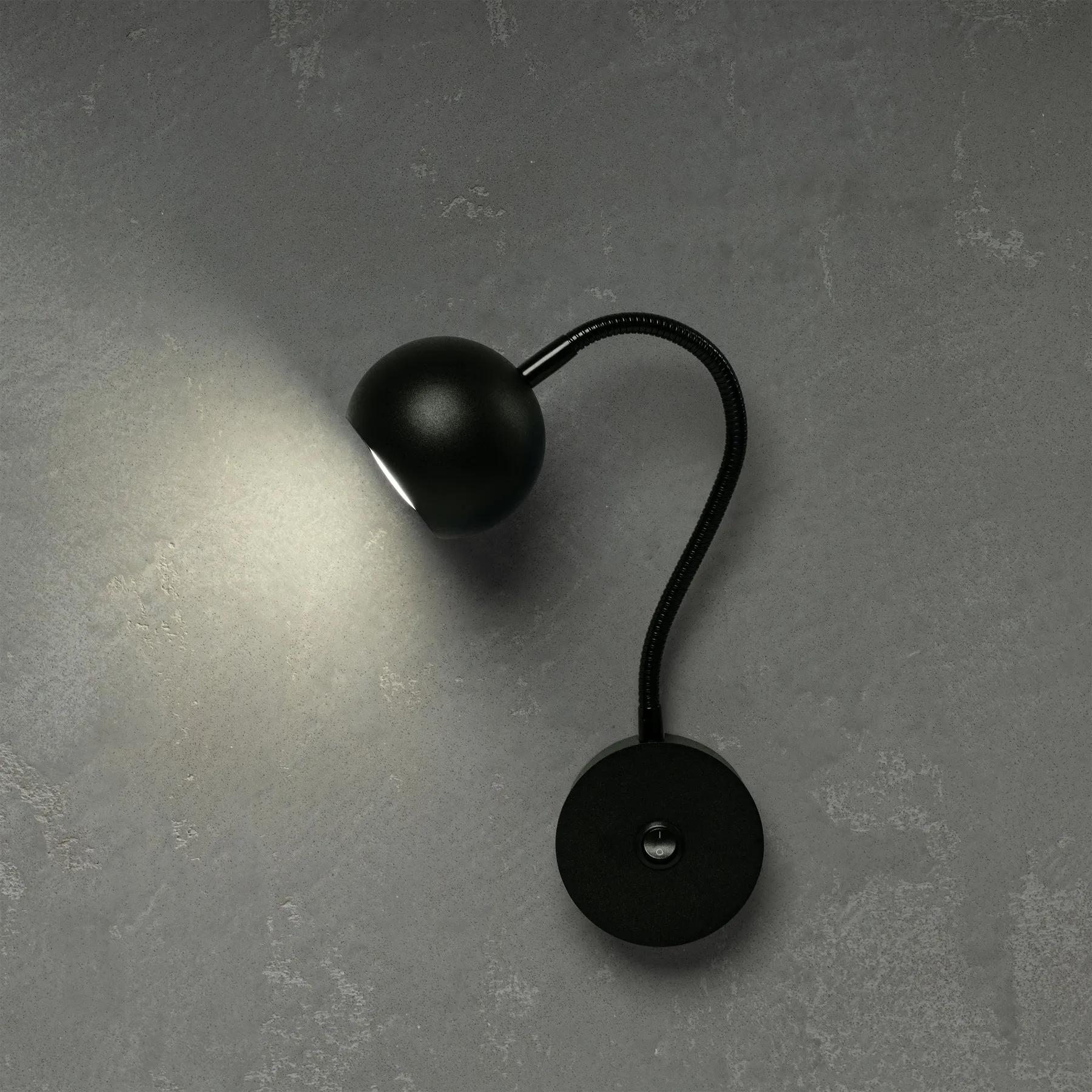 Бра (світильник настінний) Bowl GU10 W90-GN-BT Black - 281477