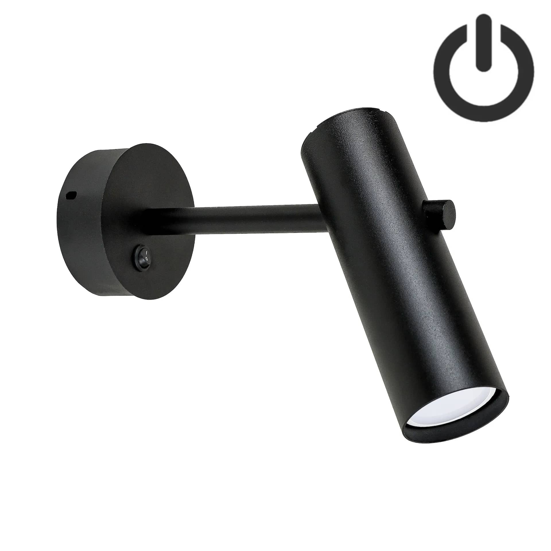 Бра з вимикачем Tukan GU10 WR280-BT Black - 795554473