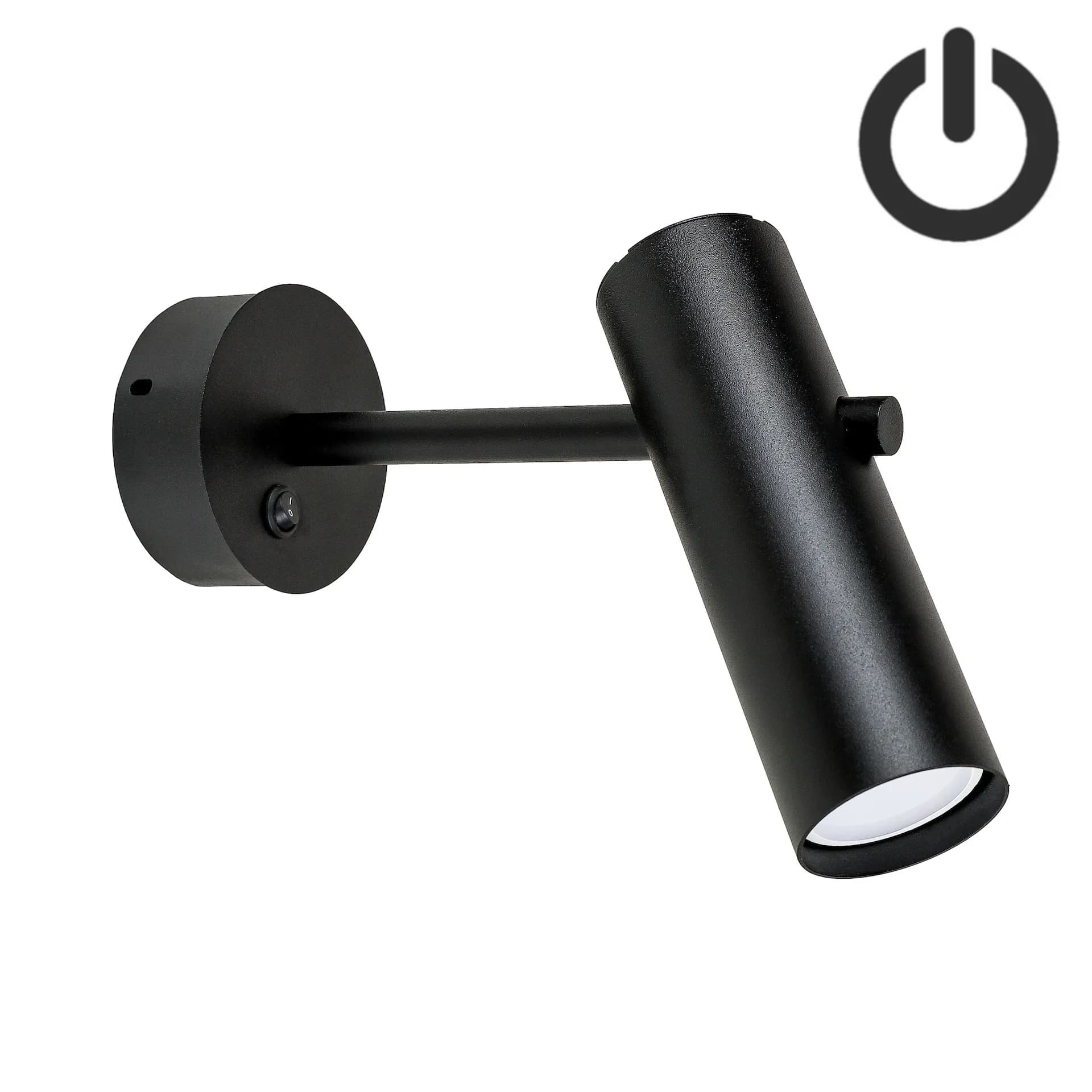 Бра з вимикачем Tukan GU10 WR280-BT Black - 795554473