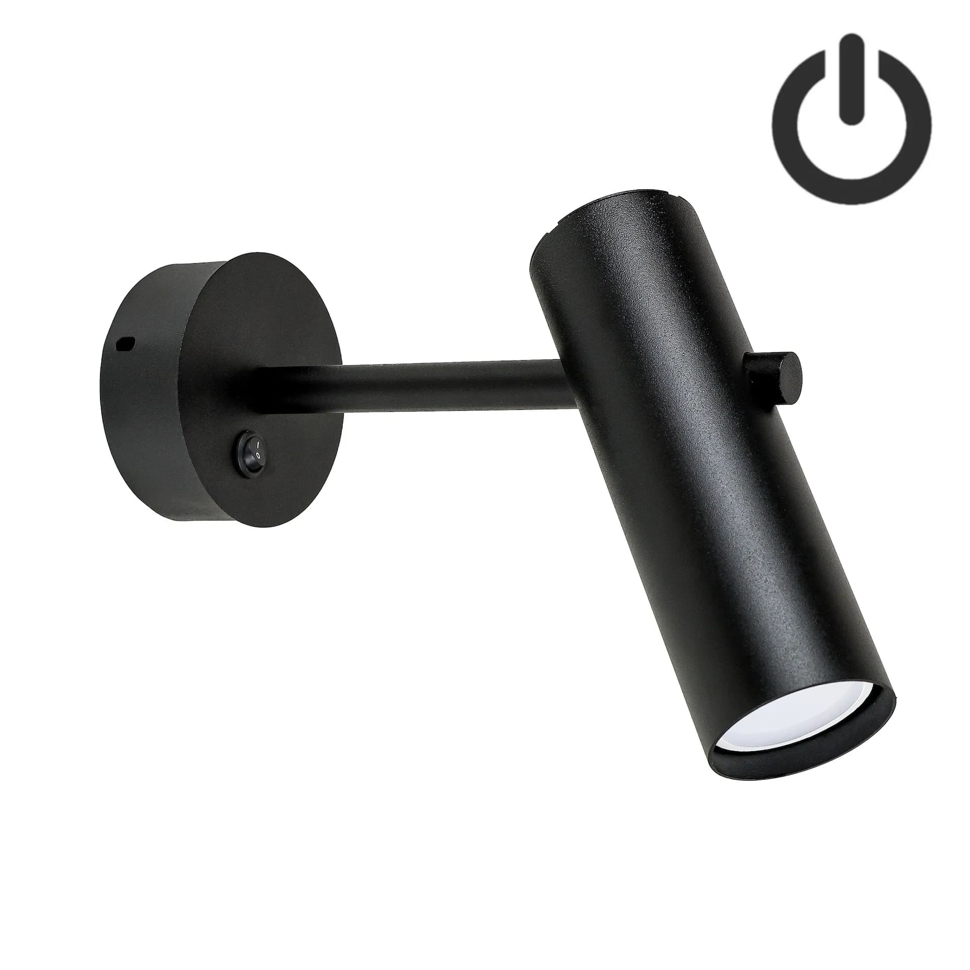 Бра з вимикачем Tukan GU10 WR280-BT Black - 795554473