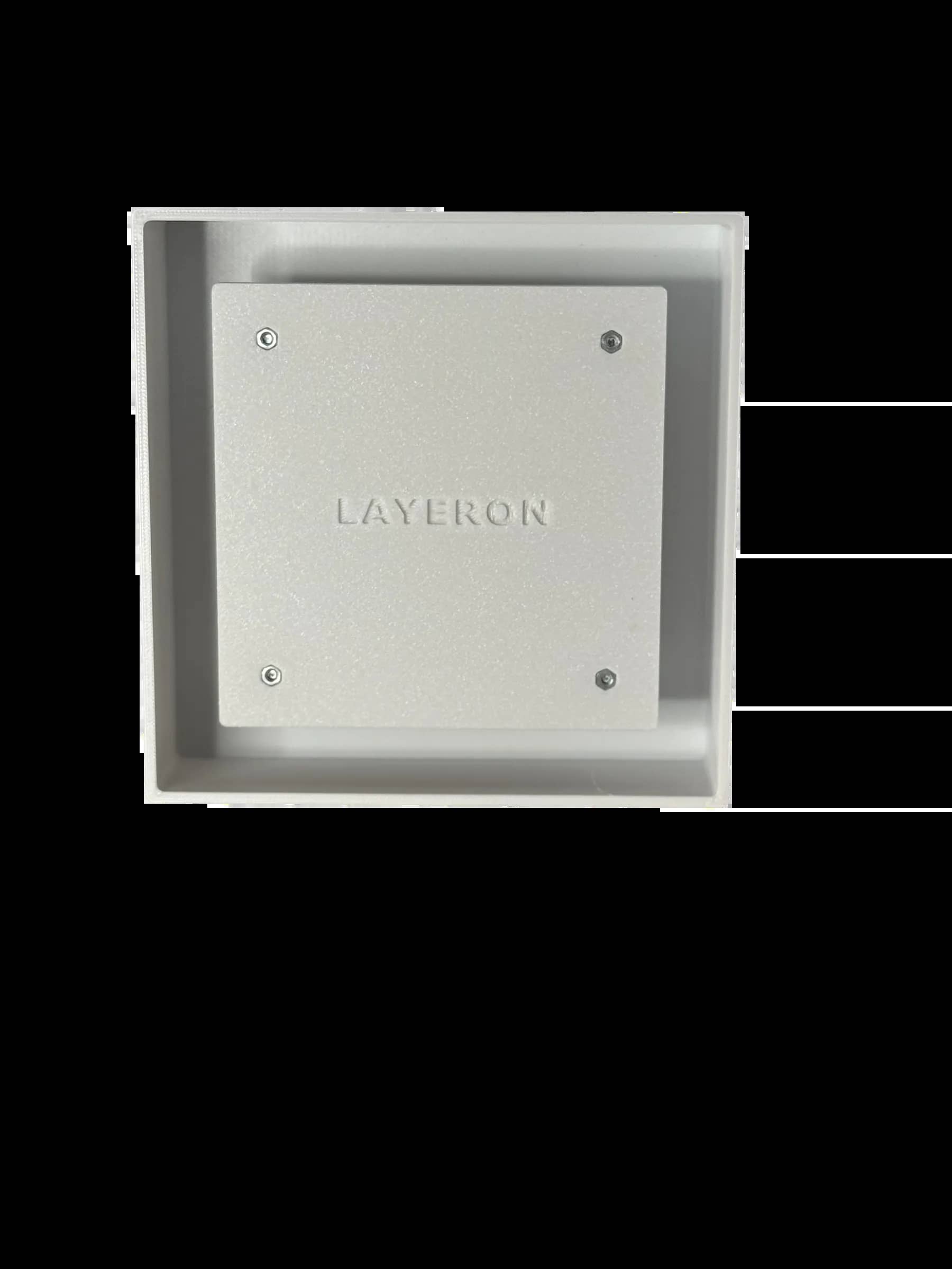 Вентилятор (витяжка) прихованого монтажу Layeron D125 квадратна з регулюванням висоти плитки (L0027-1) - 434511530