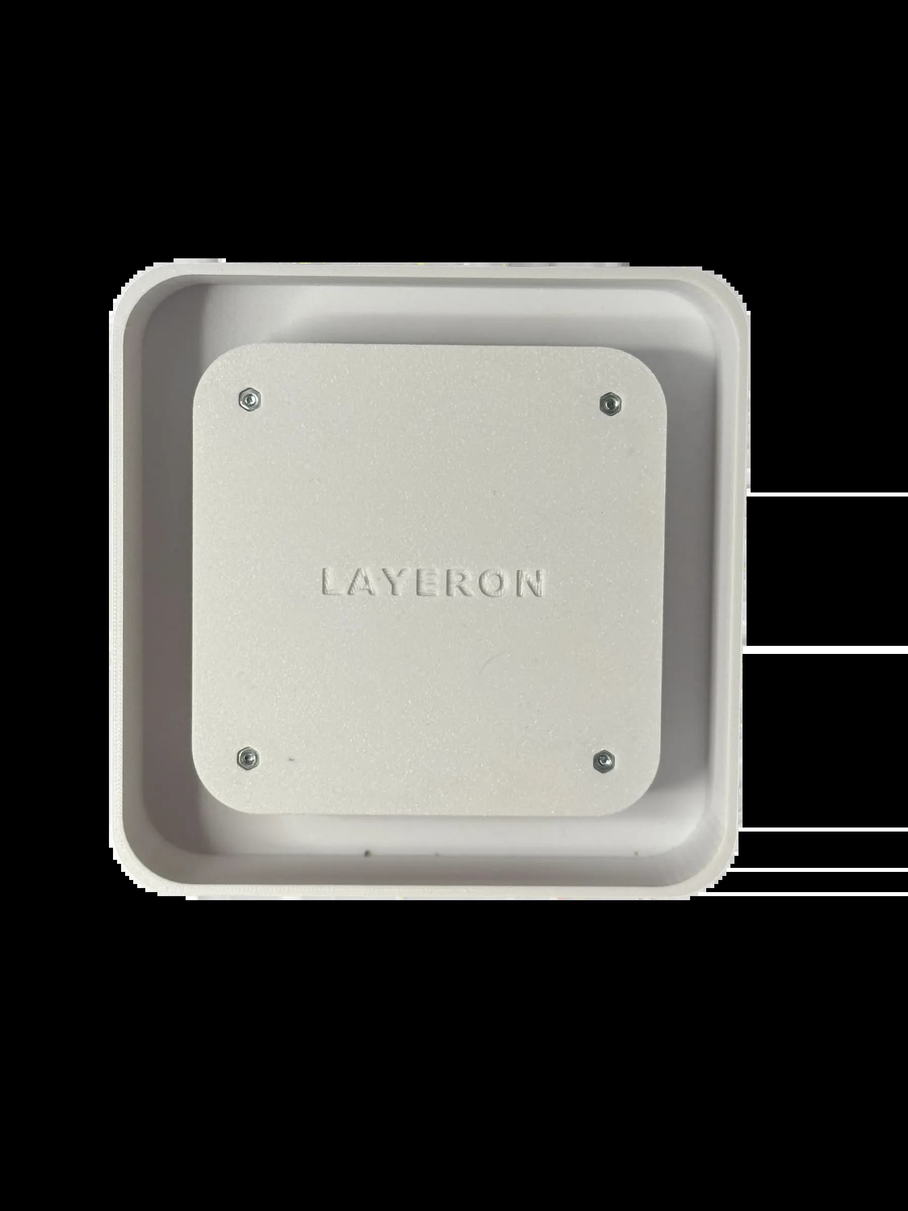 Вентилятор прихованого монтажу Layeron D100 з заокругленими кутами з регулюванням висоти плитки (L0025-1) - 589183335