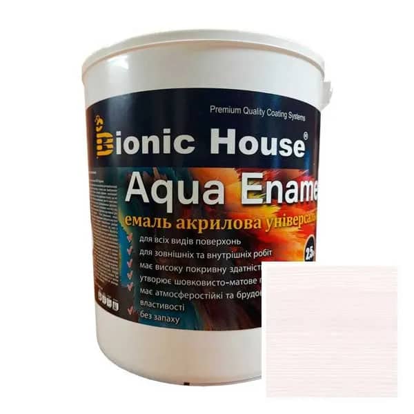 AQUA ENAMEL Устойчивая к погодным условиям и мойка Эмаль для дерева акриловая универсальная 2,5л - 888526784