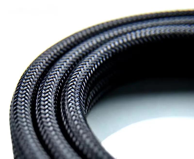 Кабельная оплетка 8-16 мм угольный карбон, эластичная, FLEXO PET черная, TECHFLEX (США) - 299022