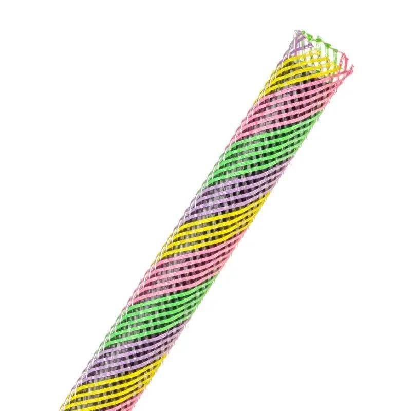 Захисна Sherbert кабельна обплетення 0.95 см діапазон розтяжки 8.0-15.9 мм Techflex PET міцна оболонка для проводів та джгутів - 299072
