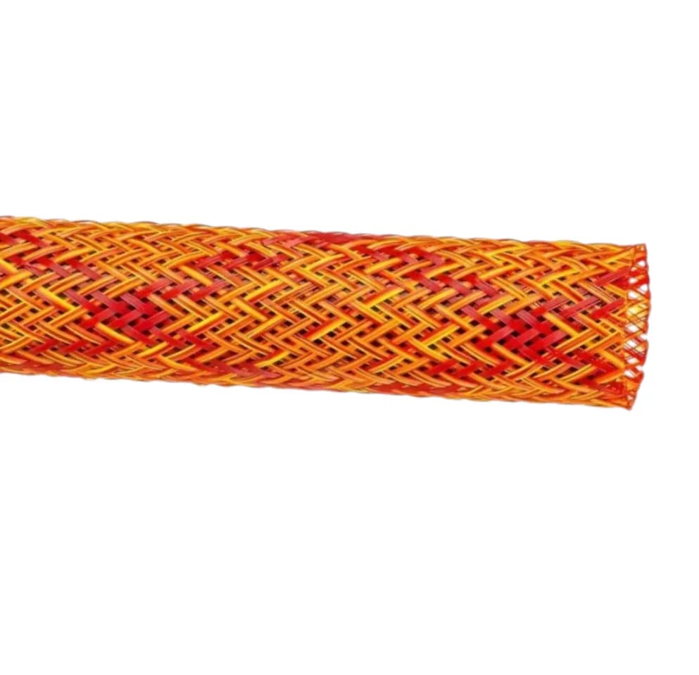 Кругла PET ReMix кабельна обплетення Fire 0.95 см із розширюваним діапазоном 6.35-11.11 мм Techflex для захисту кабельних джгутів - 959300669