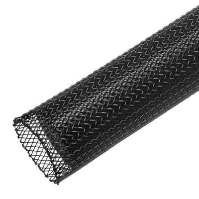 Гнучка Techflex США захисна кабельна обплетення 1 м чорна Ø 0.95 см розтяжка 4.76-25.4 мм наделастична - 851282575