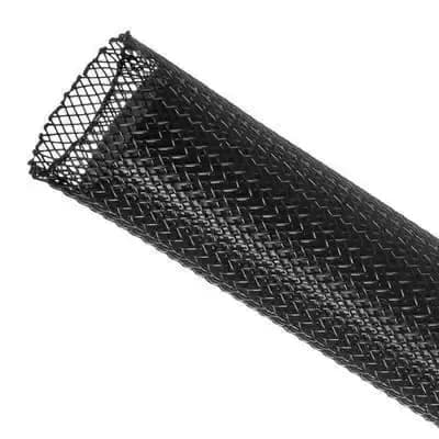 Гнучка Techflex США захисна кабельна обплетення 1 м чорна Ø 0.95 см розтяжка 4.76-25.4 мм наделастична - 851282575