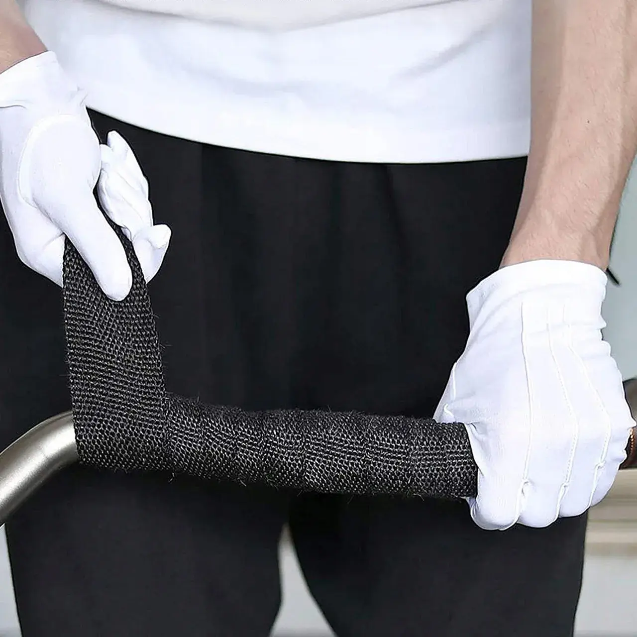 Високотемпературна Techflex (США) обплетення до 700 °C Volcano WRAP 1 м базальтова нитки 50.8 мм чорна захисна - 965865894