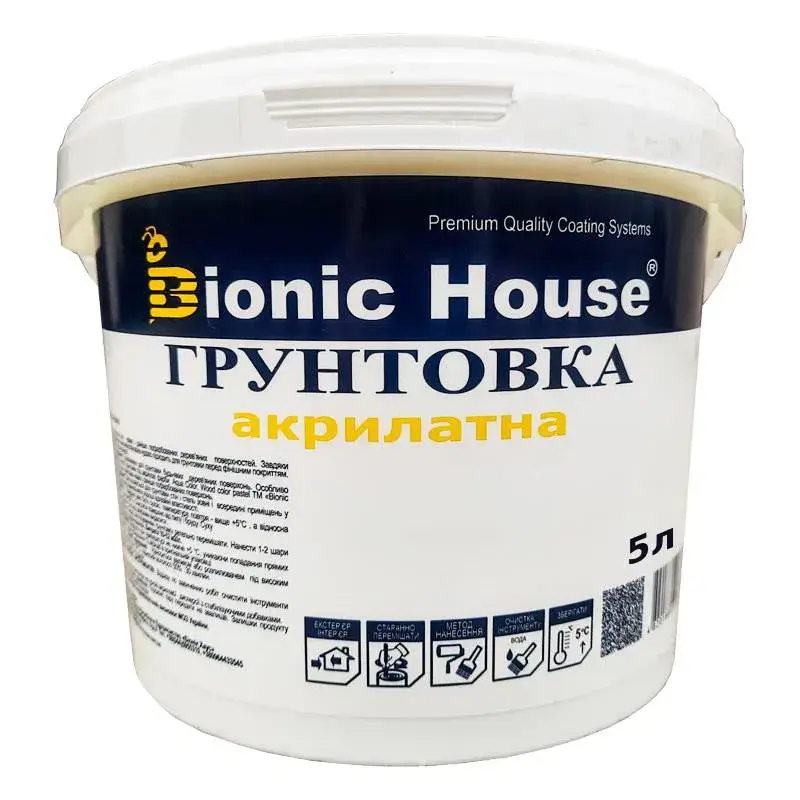 Акрилова ґрунтовка-антисептик 5л - 388020132