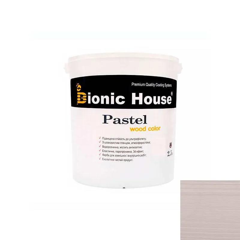 PASTEL Wood Color Солнцезащитная непрозрачная краска для дерева на водной основе ГРЭЙ 2,5л. - 304328
