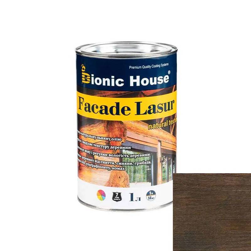 FACADE LASUR Лазур-просочення для дерева на органічній основі ВЕНГЕ 1 л - 304335