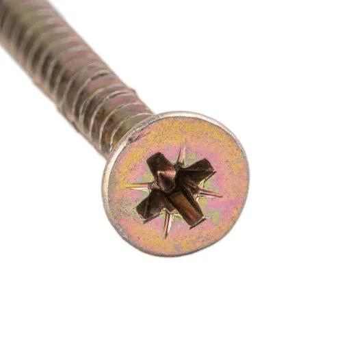Шуруп универсальный, потайная головка, цинк желтый 5x60 уп 300 шт snapt - 311869