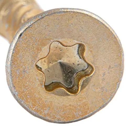Шуруп конструкційний, потайна головка, цинк жовтий 4x50 уп 500 шт snapt - 313306