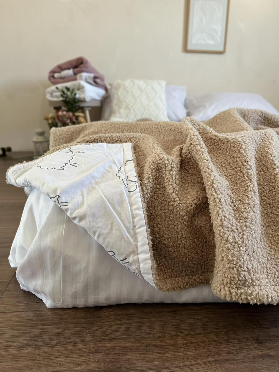 Плед дитячий Teddy на підкладці бежевий 100х150 см - 315182