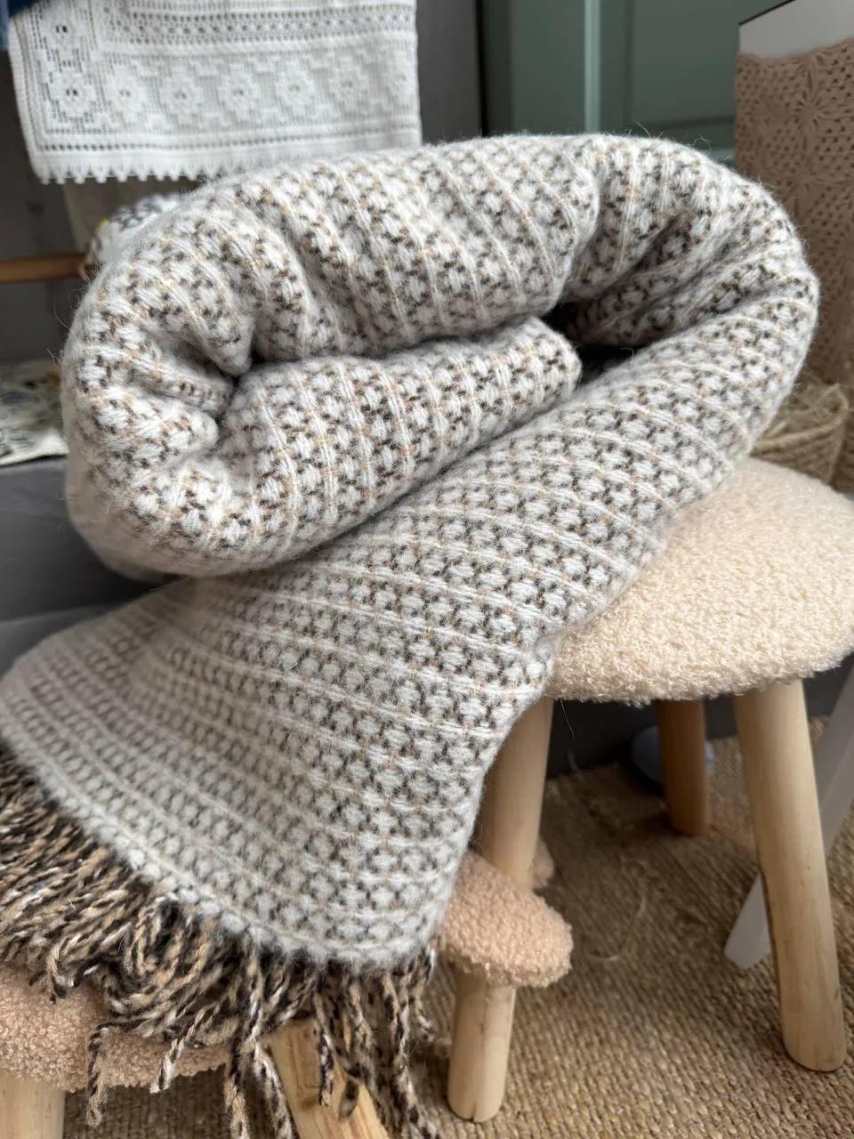 Плед Lanavitta Wool шерстяний 140х200 см бежевий - 315327