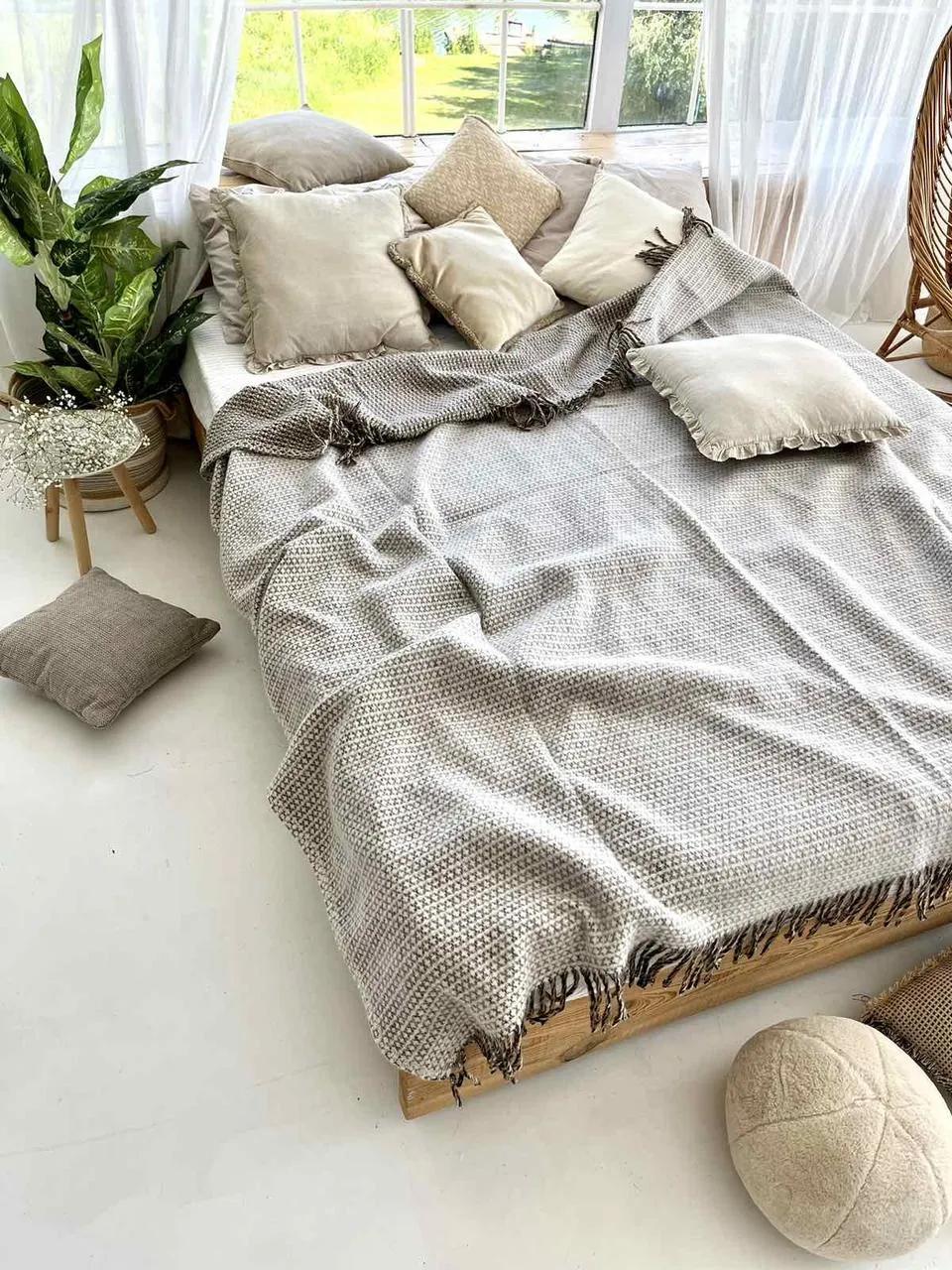 Плед Lanavitta Wool шерстяний 140х200 см бежевий - 315329