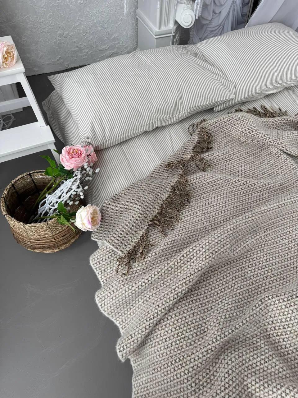 Плед Lanavitta Wool шерстяний 140х200 см бежевий - 315333