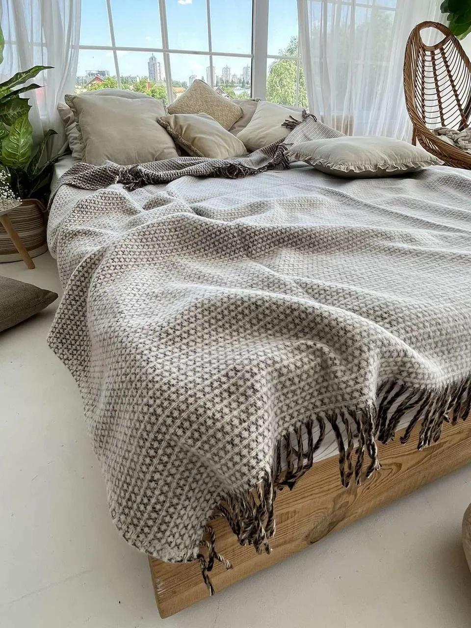 Плед Lanavitta Wool шерстяний 170х210 см бежевий - 315334