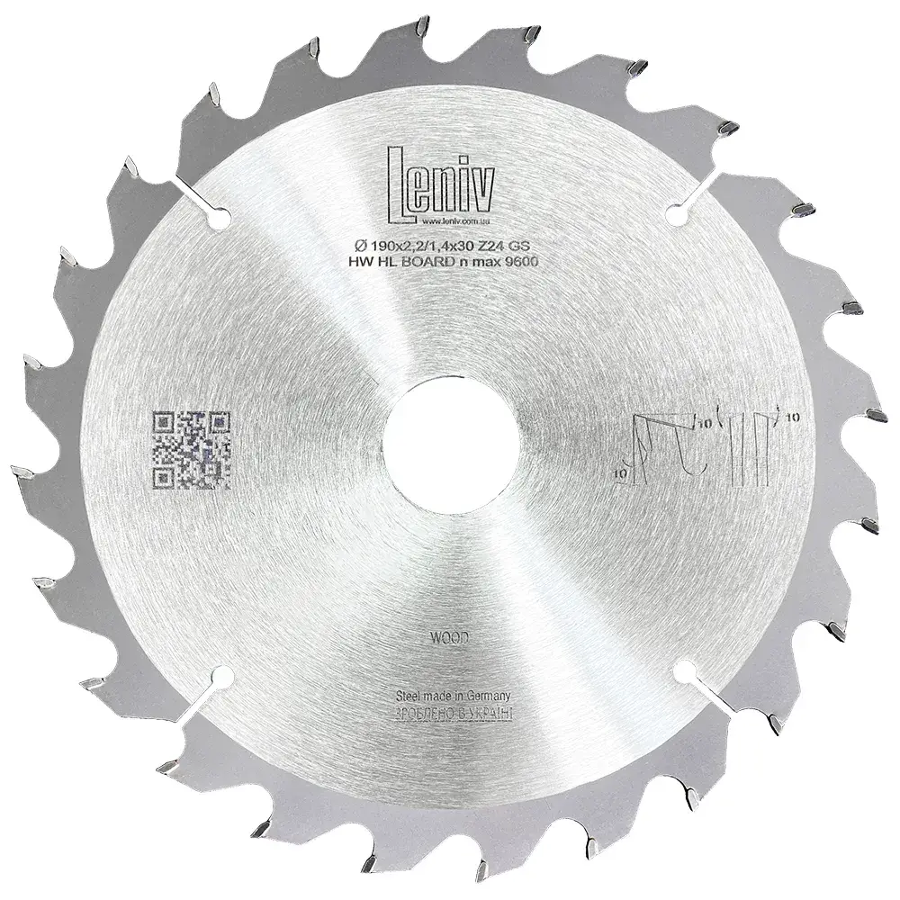 Пильный диск для ручной циркулярной пилы Leniv D200x30 Z24 (4821234004420) - 315484