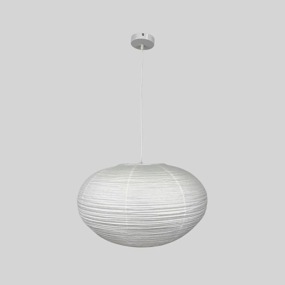 Подвесной абажурный светильник из белой рисовой бумаги Ø45х35 см RP017-450 - 318458
