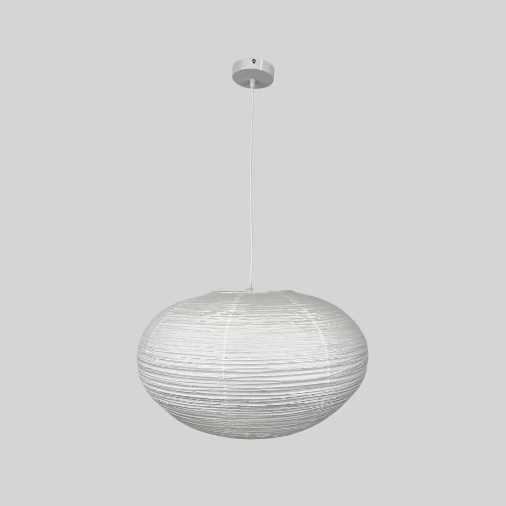 Подвесной абажурный светильник из белой рисовой бумаги Ø45х35 см RP017-450 - 318458