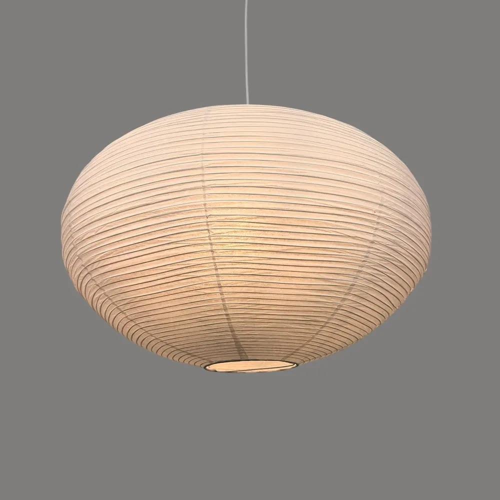 Подвесной абажурный светильник из белой рисовой бумаги Ø45х35 см RP017-450 - 318463
