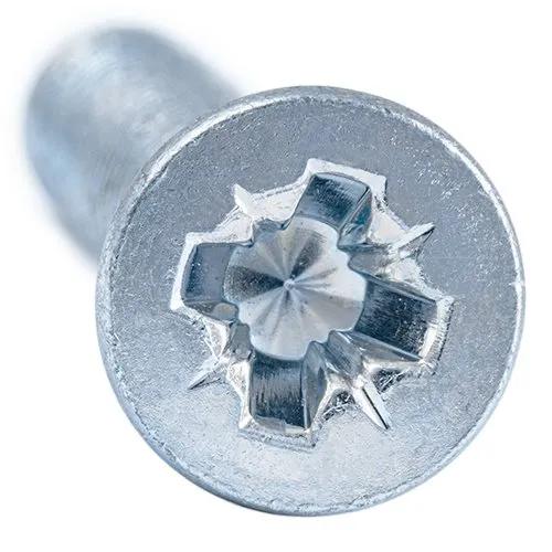 Винт с потайной головкой, DIN 965, 4.8, цинк белый M6x30 уп 10 шт snapt - 320443