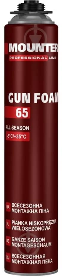 Піна монтажна Mounter PRO 65 всесезонна 860 мл - 258785705