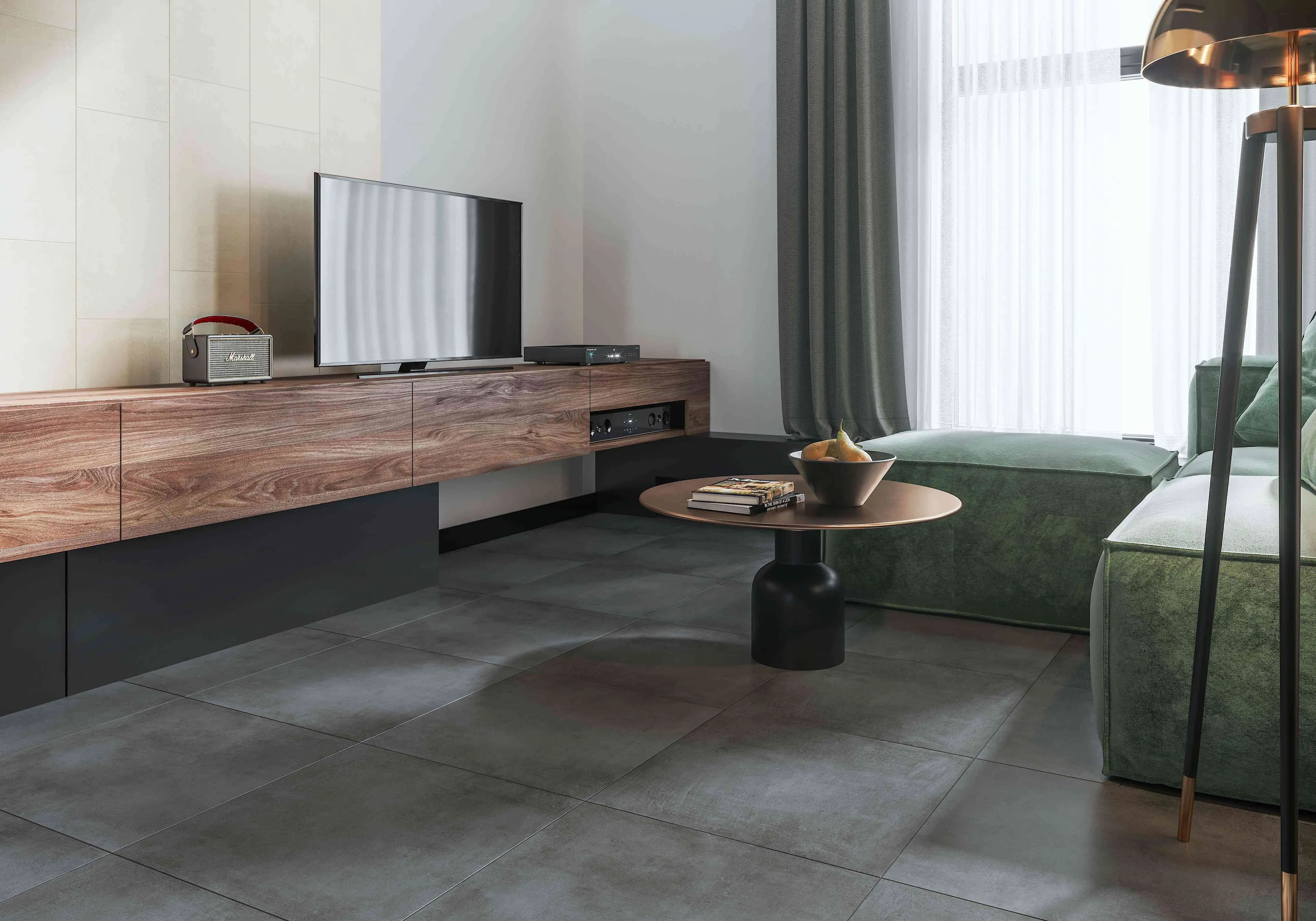 Плитка Kassel антрацитовый 600x600x8 - 411278409